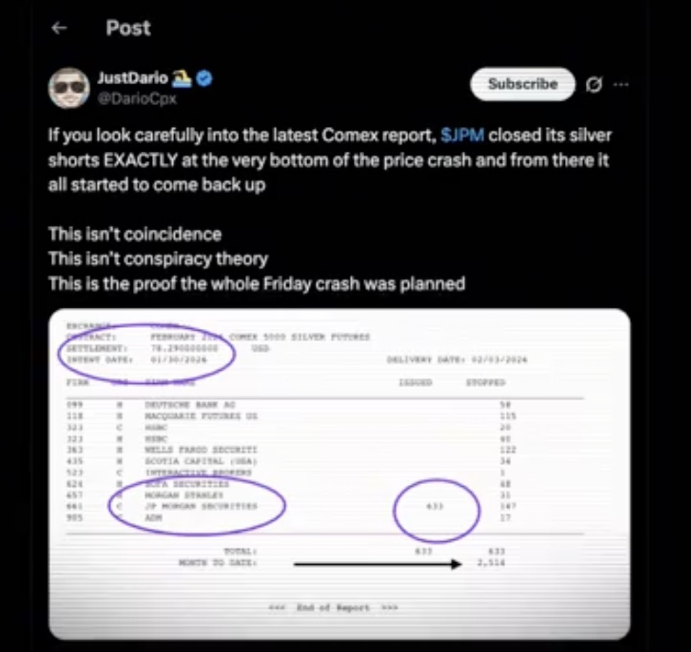 这次白银暴跌是人为操纵的？