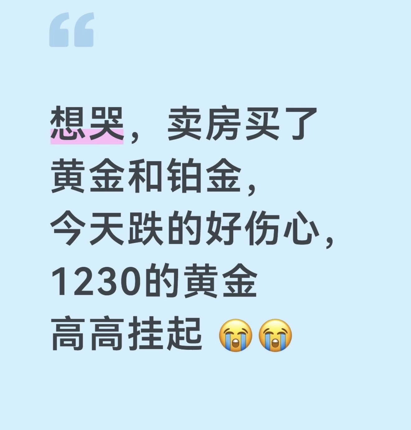 史诗级涨跌中的买金人