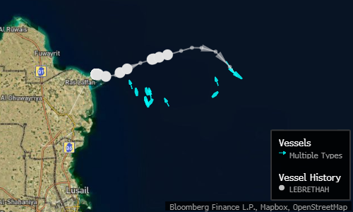 卡塔尔似乎装载了宣布不可抗力后的首批液化天然气