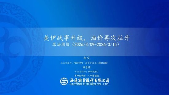 原油周报：美伊战事升级，油价再次拉升