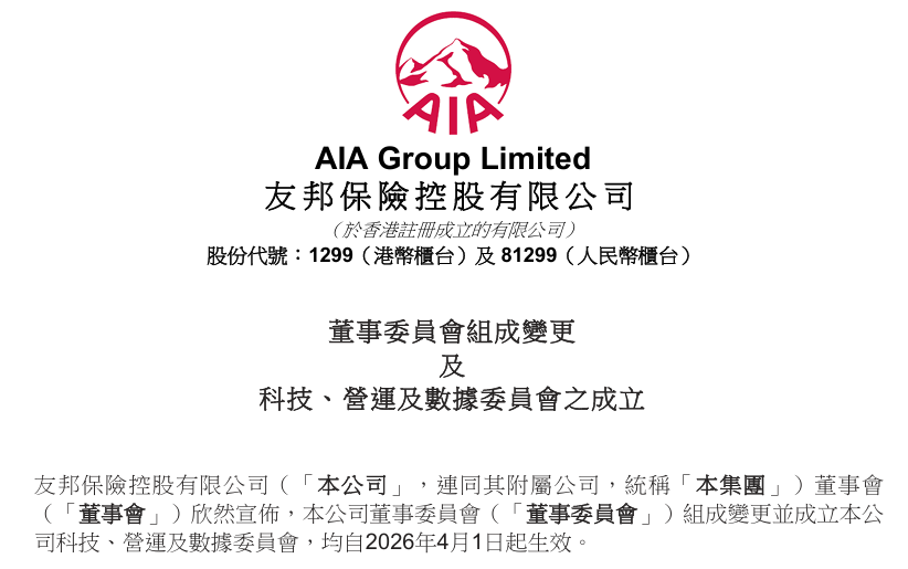 友邦保险2025年财报瑕不掩瑜，总裁李源祥薪酬待遇涨至1477.11万美元