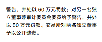 2025独董履职黑榜：*ST广道独董、中央财经大学教授安秀梅领罚60万！中科院研究员王洋被罚50万