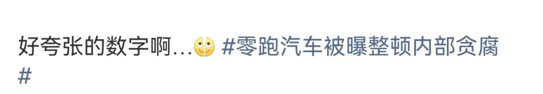 热搜!零跑汽车整顿内部贪腐,已有千万以上主动上缴!举报奖1000万元?