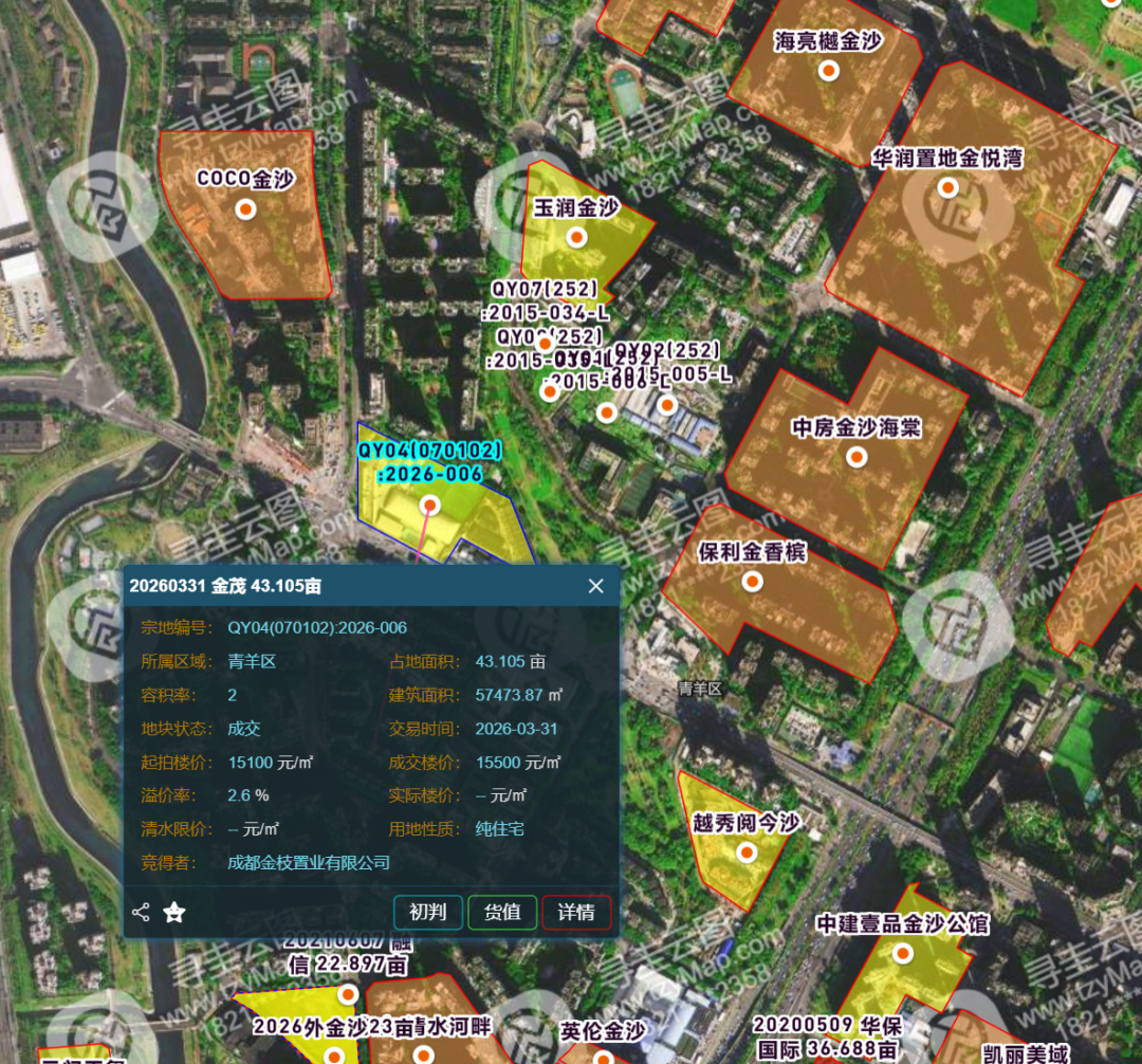 成都土拍“零流拍”：核心热、外围稳，分化中显韧性