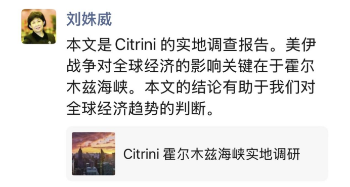 勇闯霍尔木兹海峡！这篇“战地分析师”一线调研报告火出圈