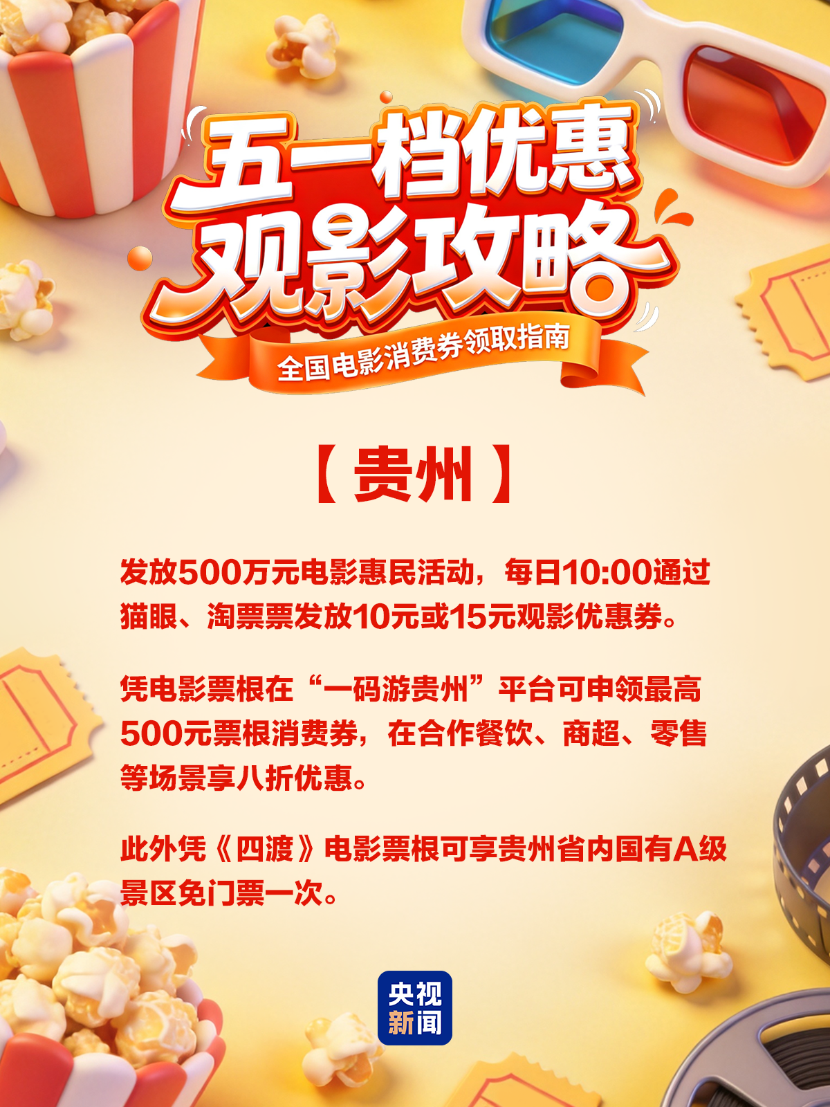 五一票房破4亿！各地电影消费券来了