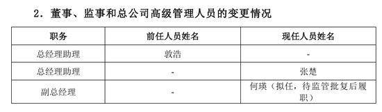 中再集团旗下四家子公司10位高管变动:涉及纪委书记、副总经理、总精算师、财务负责人等